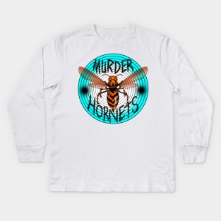 Murder Hornet logo Kids Long Sleeve T-Shirt